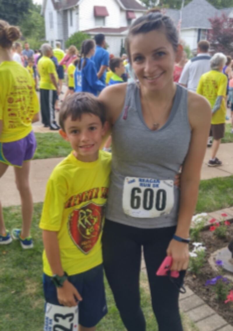 Brittany Geiger and her son, Dean