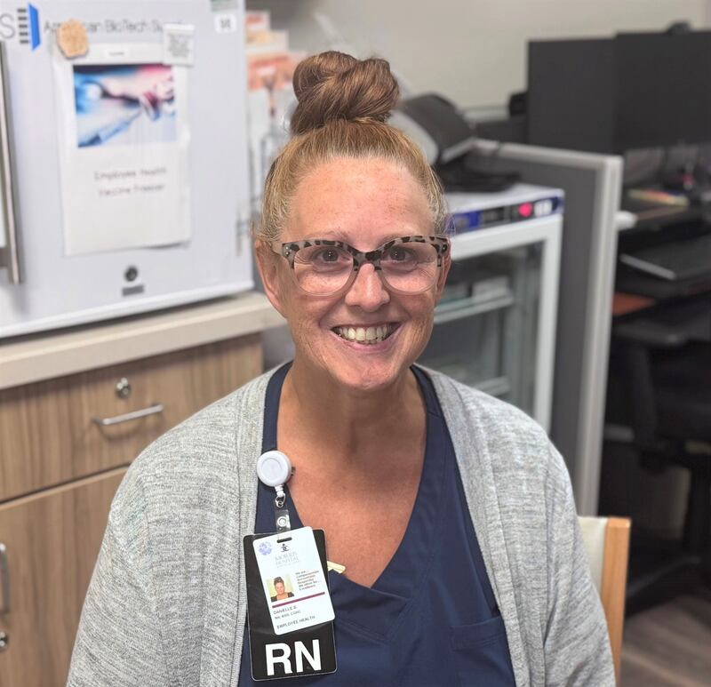 Danielle Sibert, who has been named the Fire Starter of the Month for August by Morris Hospital.