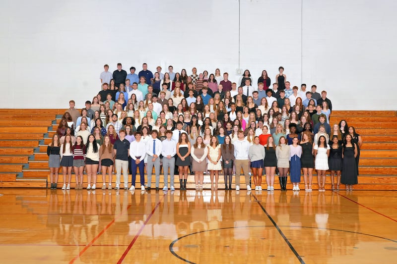Minooka Community High School's November 18 National Honor Society inductees.