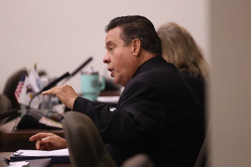 Will County board member Steve Balich speaks at the Will County board meeting on Thursday, Aug. 17, 2023 in Joliet.