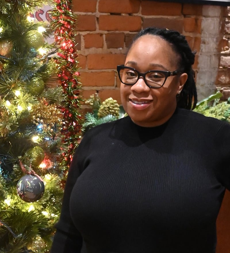 Rachel Clayton, cafeteria manager at Fairmont School in Lockport, doesn’t consider herself heroic. Elisabeth Patton, the school’s principal, thinks otherwise. Patton said Clayton’s “dedication and strong work ethic are evident in everything she does.“ Clayton is seen in December 2025.