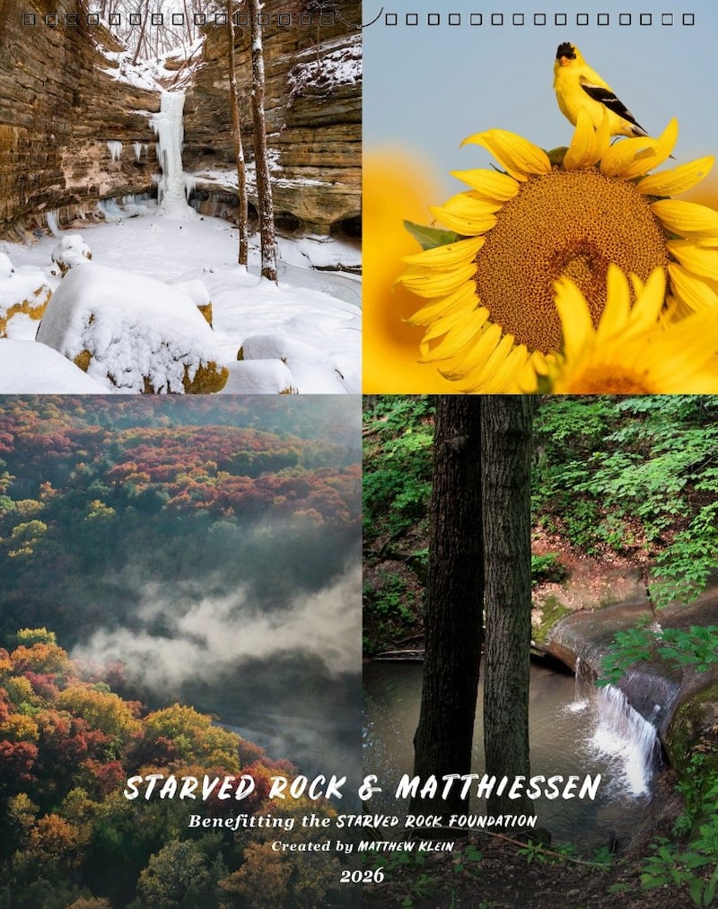 2026 Starved Rock & Matthiessen Calendar Launches Oct 1

Photo provided by Matthew Klein