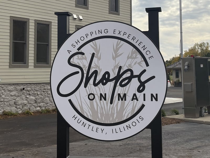 Shops on Main in Huntley pictured Oct. 28, 2025.