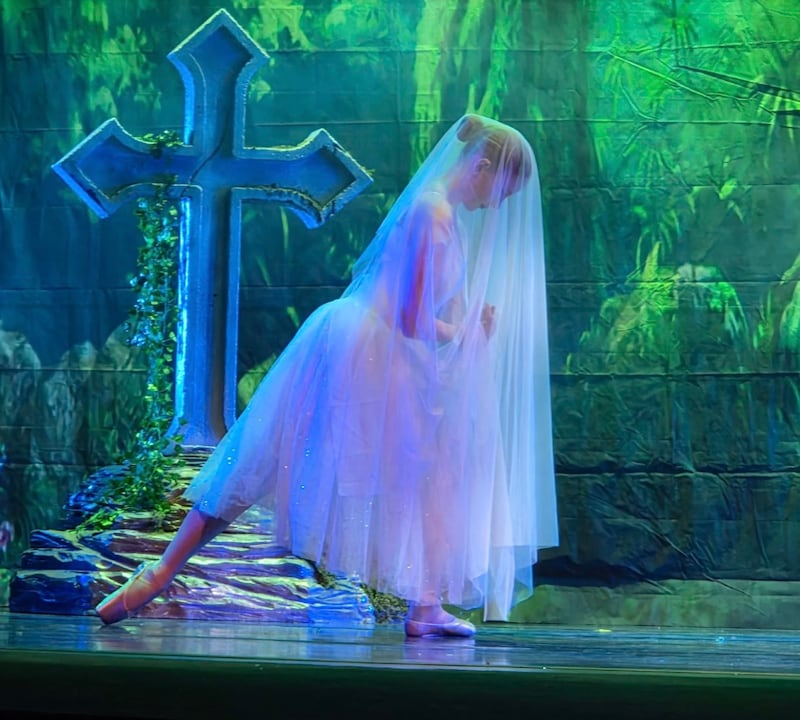 Mattheisen says her role as a demi-soloist in the famous Willis scene in Act 2 of Giselle was a special experience because she performed a solo but was also surrounded by the corps of dancers.