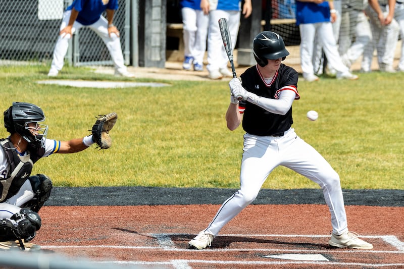 Lincoln-Way Central's Conor McCabe bats during the IHSA Class 4A Sectional Finals game against Sandburg at Lincoln-Way Central on June 6, 2026.
