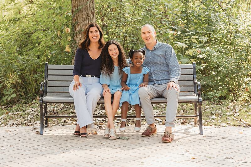 Kate Shanahan, founder of Sweet Peach Tree Marketplace and the mother of both a biological daughter, age 12, and an adopted daughter, who is 5.