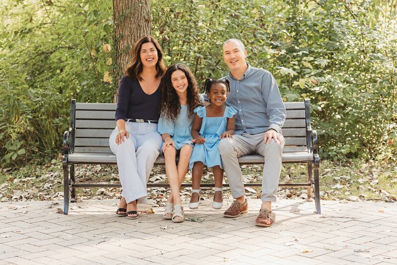 Kate Shanahan, founder of Sweet Peach Tree Marketplace and the mother of both a biological daughter, age 12, and an adopted daughter, who is 5.