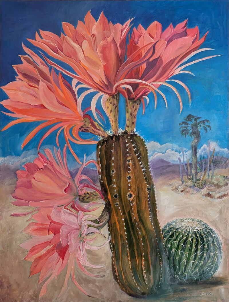 “The Bloom of the Desert” art piece created by Janice Conkrite