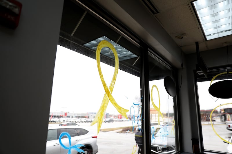 Jersey Mike’s in St. Charles shows their support for Cal’s Angels.