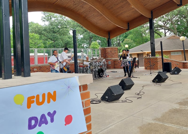 Ray's Rockets perform Tuesday, June 4, 2024, during Streator Unlimited's Fun Day at City Park in Streator.