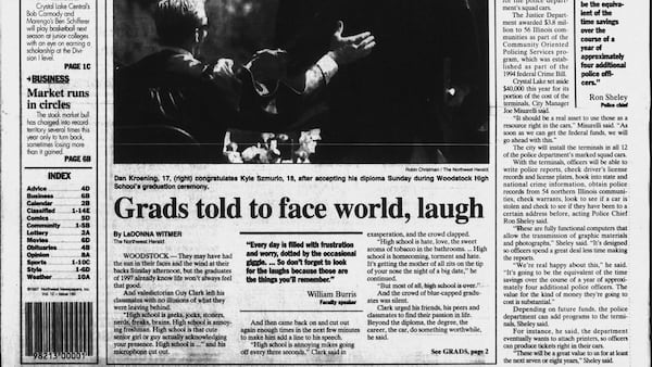 Historical covers for June 9: Grads told to face world, laugh