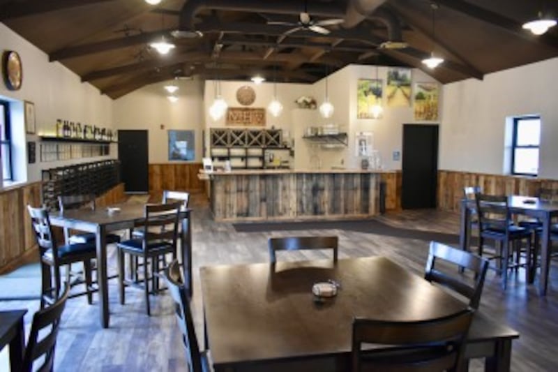 The Mistie Hill Vineyards new tasting room is located at 36921 Oldhues Road in Custer Park. March 14, 2025
