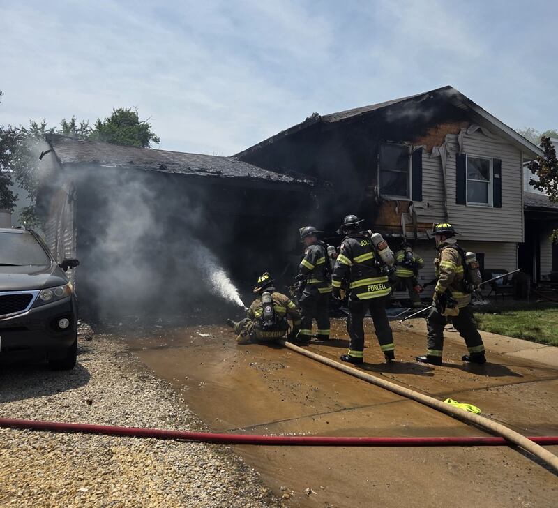 The Joliet Fire Department responded to the 3400 block of Karen Drive, after receiving a report of a structure fire in a two-story home on Monday, June 16, 2025..