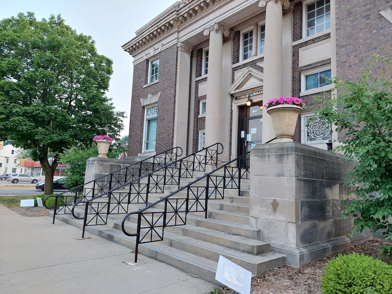 The dome and mural restoration project at the Streator Public Library is two thirds of the way complete. Mural restoration is ongoing.