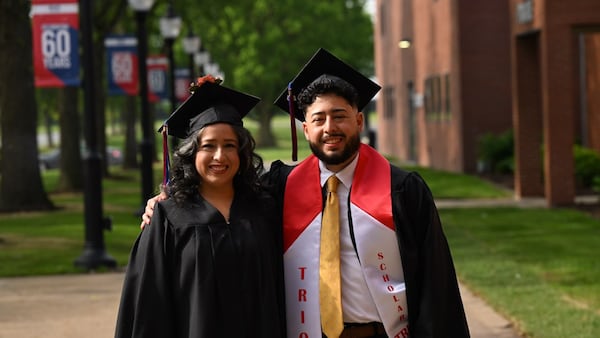 Mother, son graduate college together