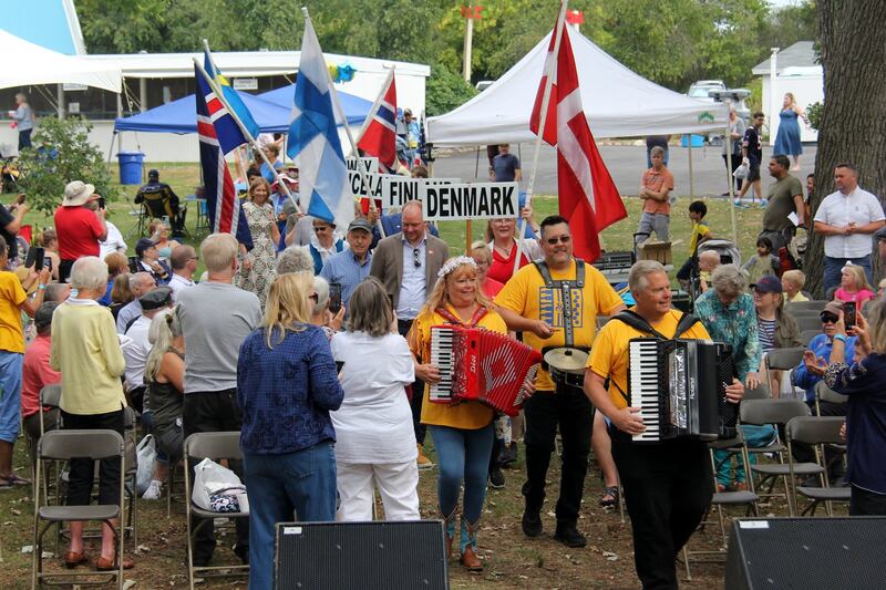 Nordic musicians parade at a prior Scandinavian Day Festival. This year's event is on Sunday, Sept. 7 at Vasa Park in S. Elgin.