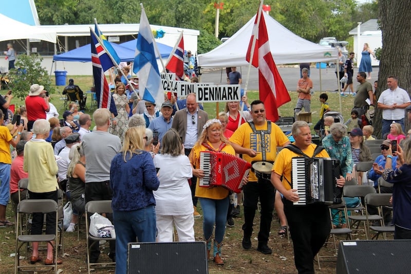 Nordic musicians parade at a prior Scandinavian Day Festival. This year's event is on Sunday, Sept. 7 at Vasa Park in S. Elgin.