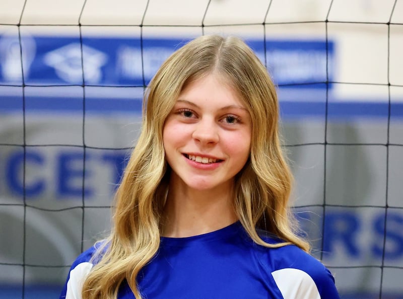 Princeton senior Caroline Keutzer is the 2025 BCR Volleyball Player of the Year. She received unanimous first-team Three Rivers East All-Conference and was named to the Illinois Volleyball Coaches Association All-State Honorable Mention team.