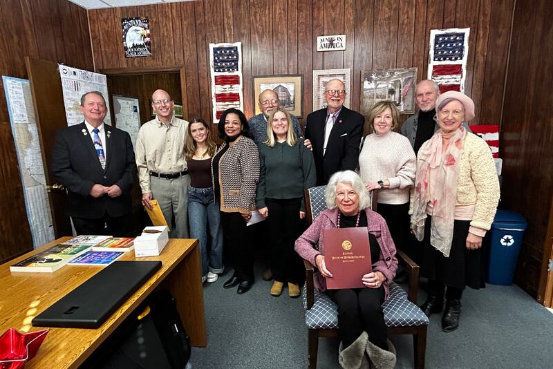 State Rep. Tom Weber, R-Lake Villa, recently hosted the acting director of the Illinois Department on Aging, Mary Killough, to honor one of the 2024 Senior Illinoisans Hall of Fame inductees with an award recognizing her induction and renowned career.