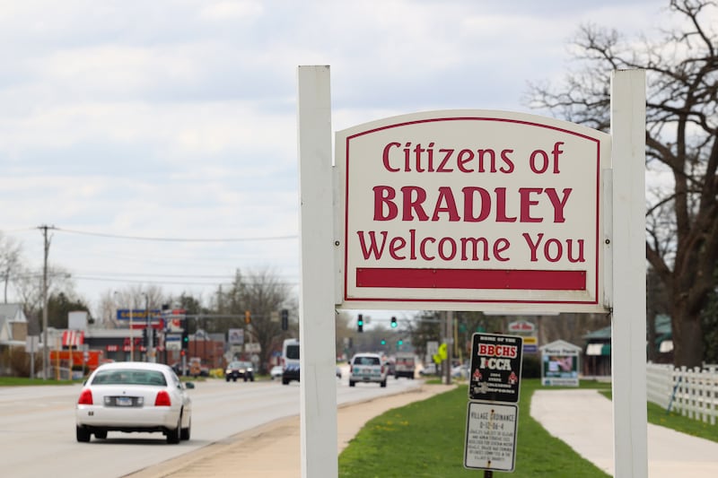 Village of Bradley sign