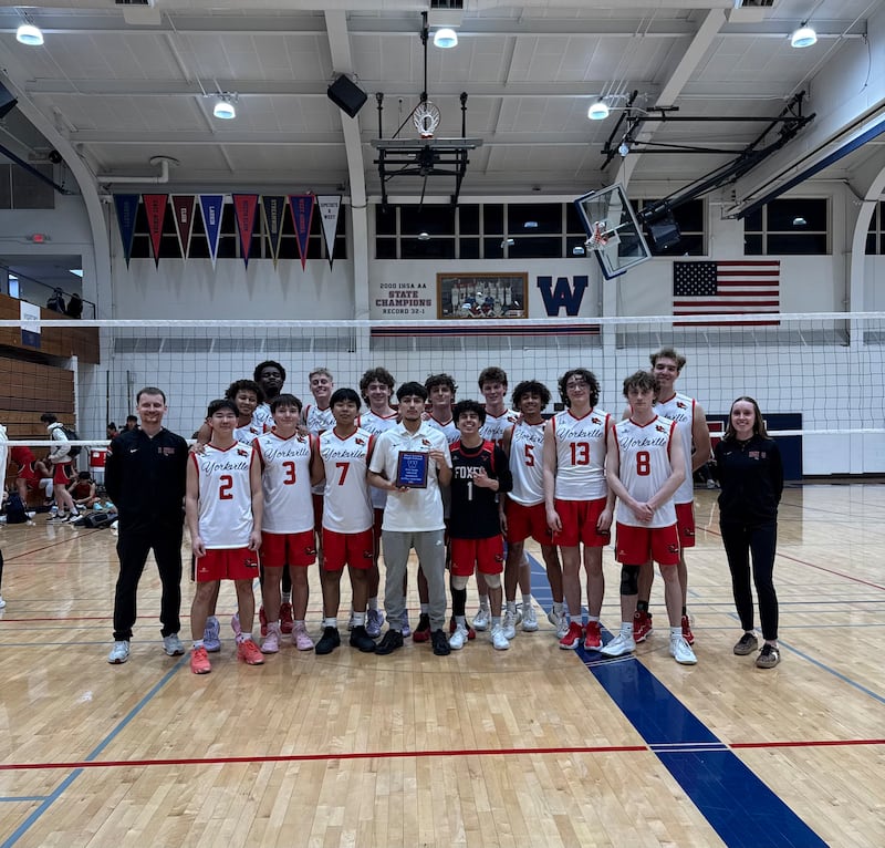 Yorkville's boys volleyball team won the silver bracket of the West Aurora Invitational.