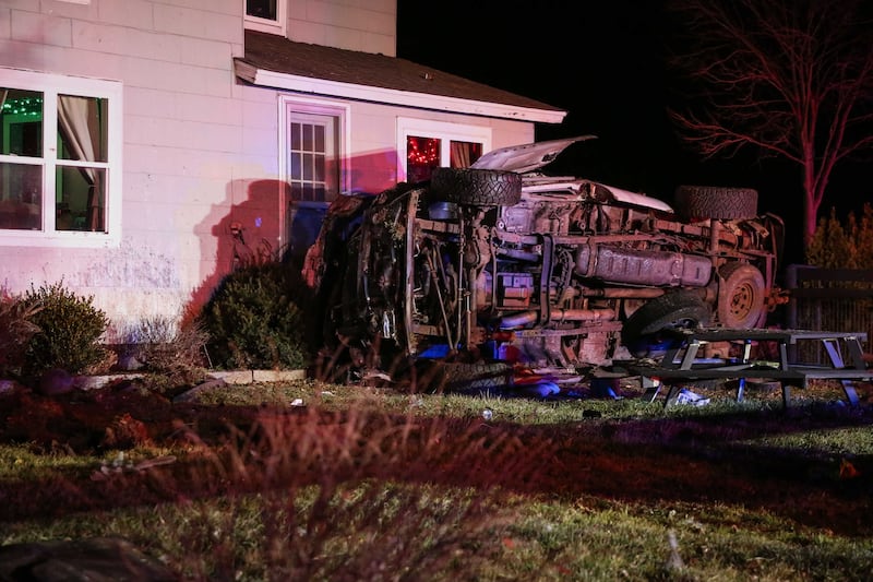 Two teens suffer life-threatening injuries from single-vehicle crash Wednesday evening near Woodstock.