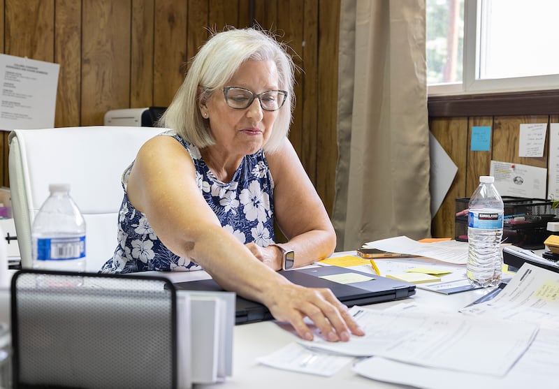 Coloma Township Supervisor Kristine Dobbs speaks about some credit card expenses Monday, June 16, 2025.