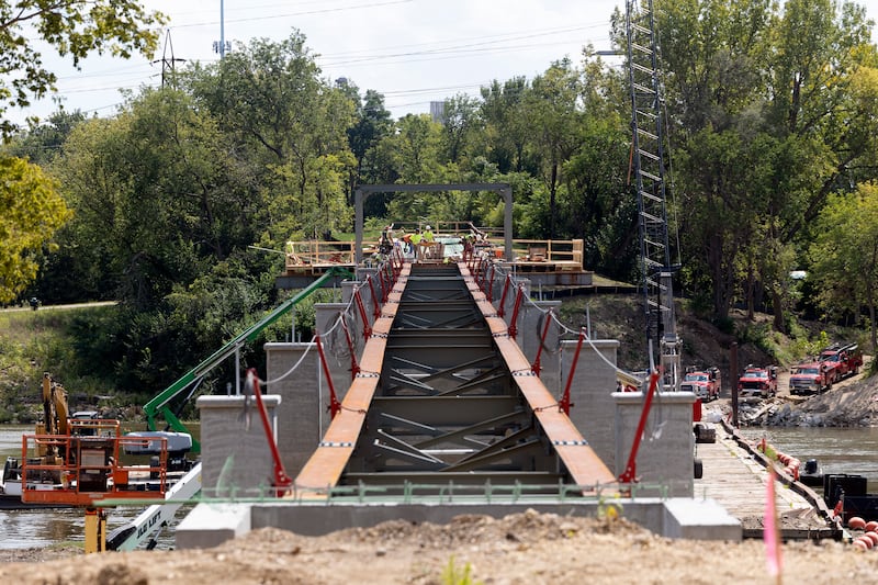Already well underway, construction of the multi-use path includes a pedestrian bridge over the Rock River in Dixon that will unite different parts of the city.