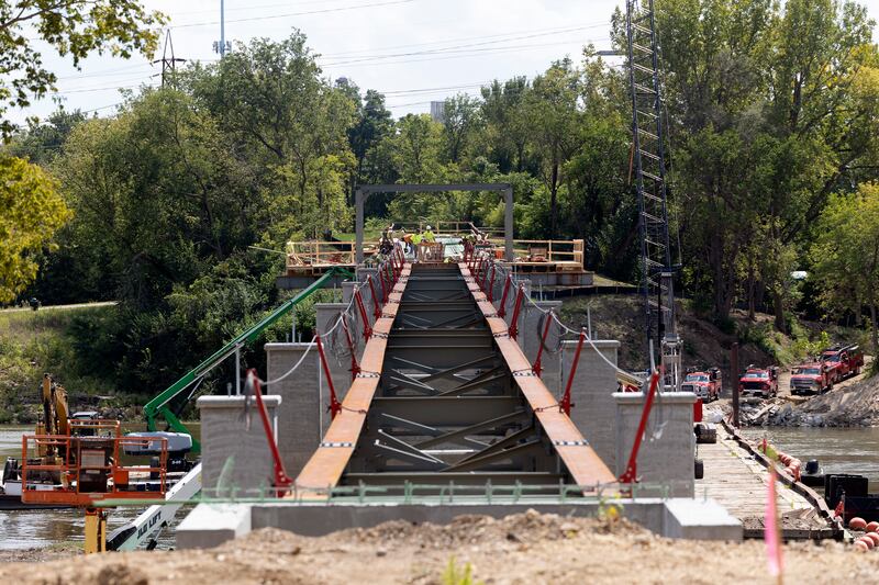 Already well underway, construction of the multi-use path includes a pedestrian bridge over the Rock River in Dixon that will unite different parts of the city.