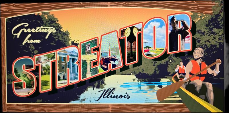 A rough draft of the new mural coming to the former Lipton Tea building lot on the corner of Wasson and Main streets in Streator.