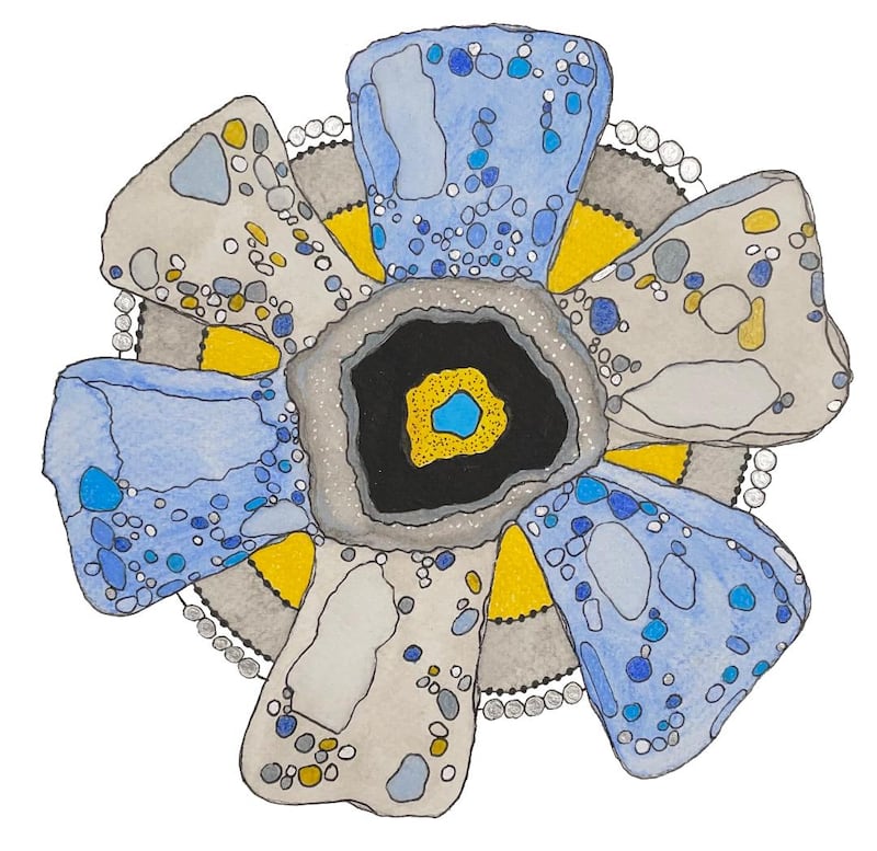 "Cellular Healing Floral Mandala" by Kendra Kett