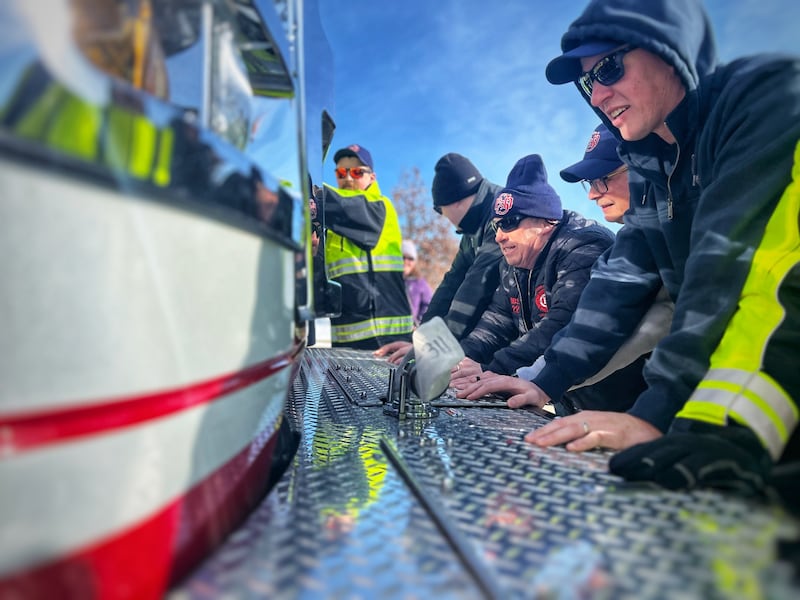 Sycamore Fire held a "push in" ceremony for the department's newest fire engine on Jan. 17, 2024.