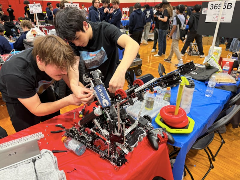 The Yorkville High School robotics program competes at the Illinois VEX State Championships.