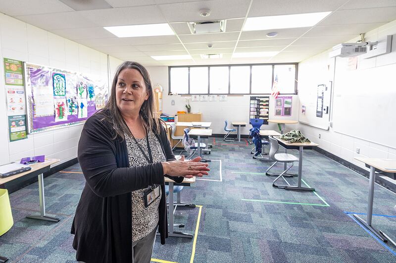 Thomas J. Dempsey Therapeutic Day School principal Janine Huffman speaks about the school. The newly established school is making strides in getting help for students with special needs.