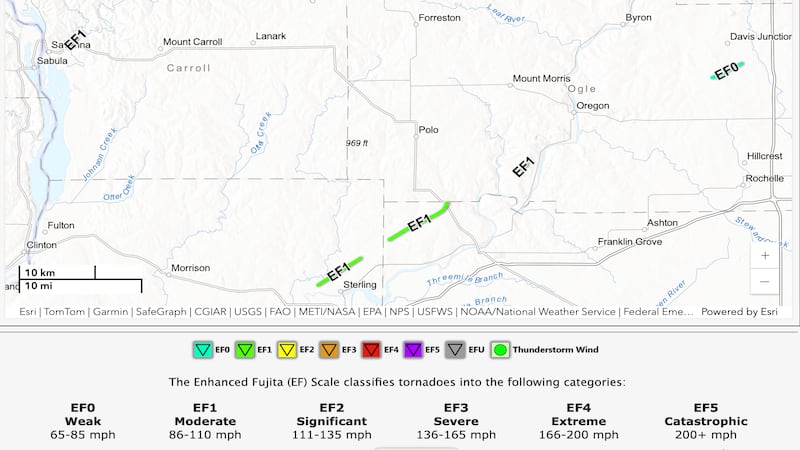 National Weather Service confirms tornado damage in Sterling in wake of April 2 storms