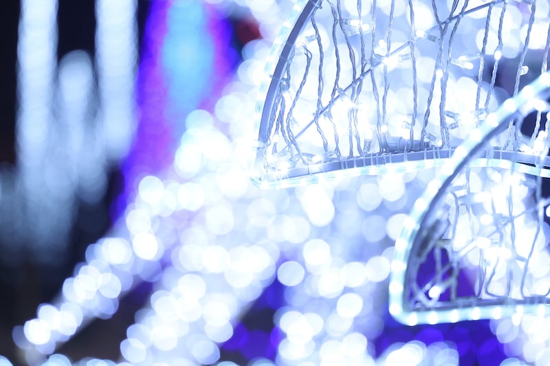 Over one million lights decorate the Slammers Stadium at the inaugural GLOW Holiday Festival on Wednesday, Nov. 27, 2024 in Joliet.