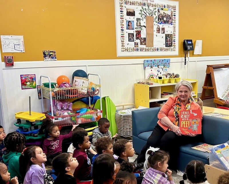 Bev Cavanaugh of Joliet is seen reading to some local school children. Cavanaugh was nominated as a Shaw Local Everyday Hero for her many years of work in literacy advocacy.