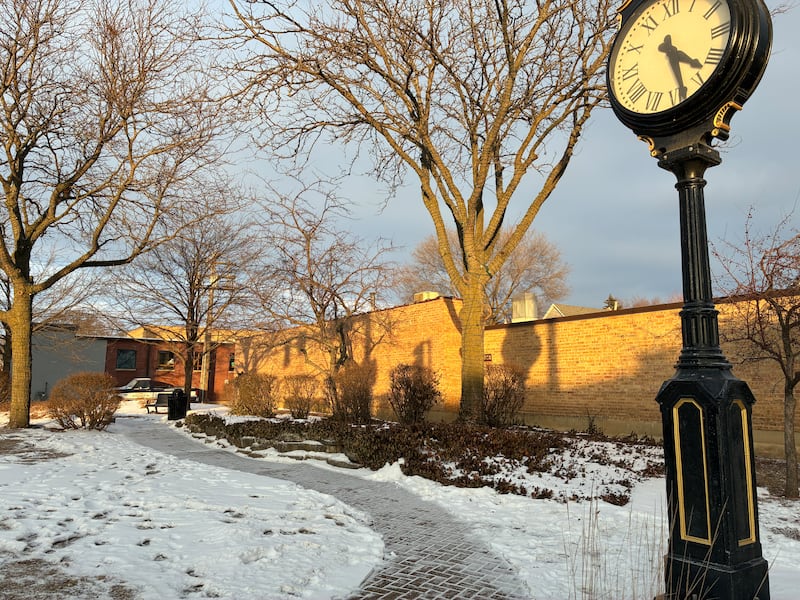 The Green Street Park on Monday, Feb. 2, 2026. The downtown park is one suggestion to hold a plaza, honoring notable McHenry residents.