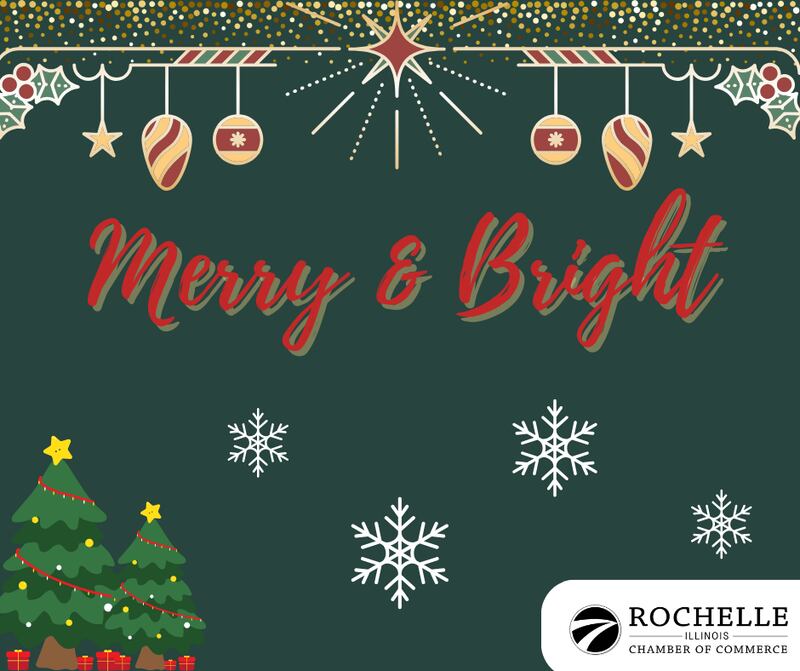 The Merry & Bright Decorating Contest is once again being sponsored by the Rochelle Chamber of Commerce. The chamber encourages all residents and business owners to make the community festive this holiday season.
