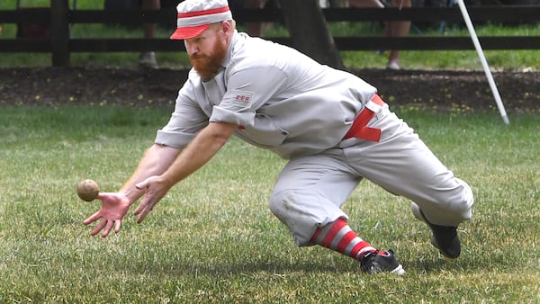 Photos: Vintage base ball game pits Ganymedes vs. Plowboys at John Deere Historic Site