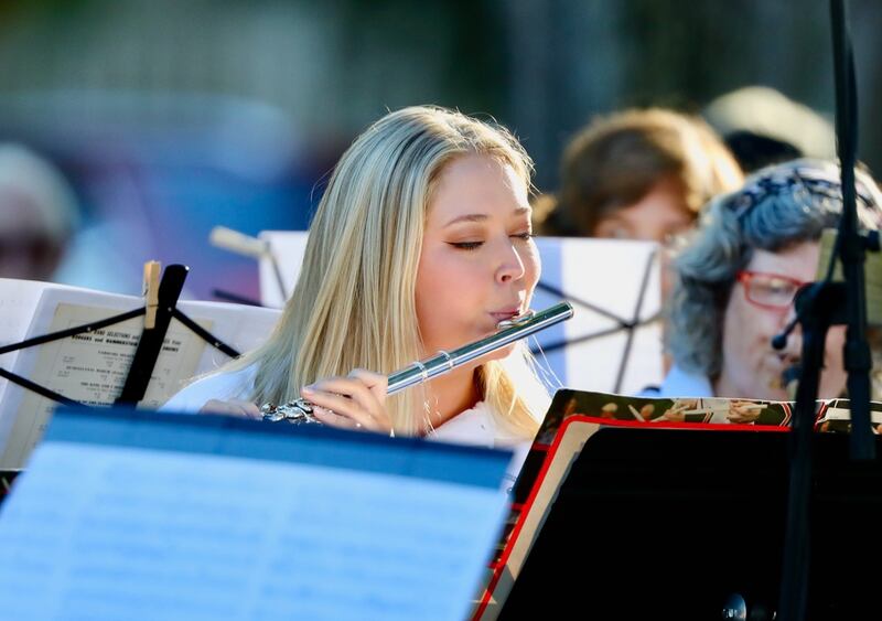 Princeton's Community Band performed Sunday at Soldiers and Sailors Park in Princeton.