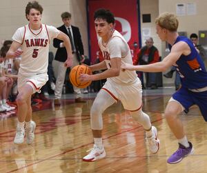 Photos: Oregon boys down Genoa-Kingston at Blackhawk Center 