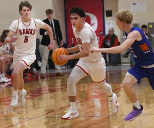 Photos: Oregon boys down Genoa-Kingston at Blackhawk Center