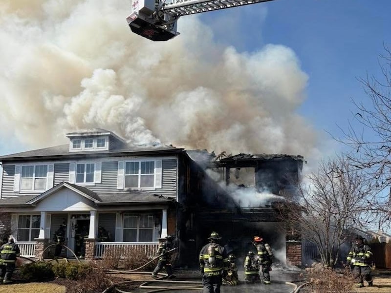 Firefighters responded to a fire on Carpenter Avenue in Oswego Wednesday.
