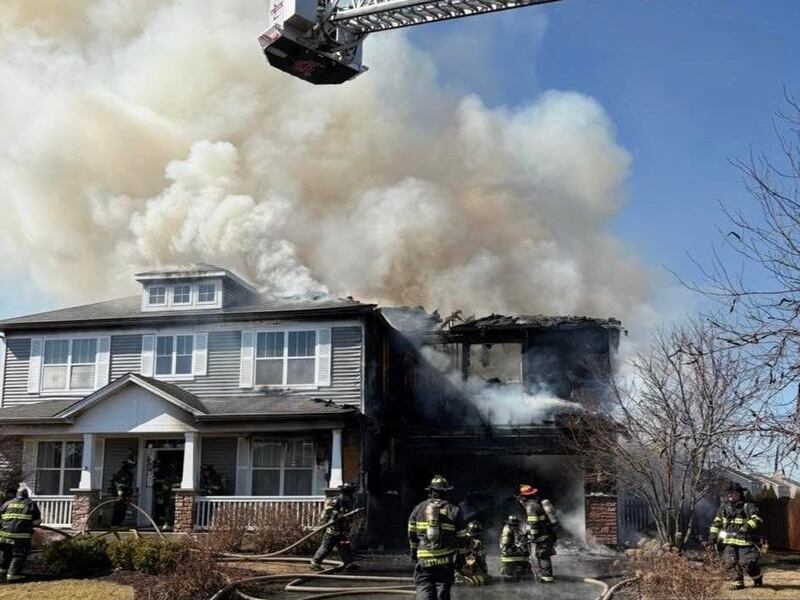 Firefighters responded to a fire on Carpenter Avenue in Oswego Wednesday.