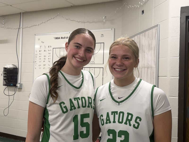 Tessa Melhuish (left) and Laken LePage, Crystal Lake South