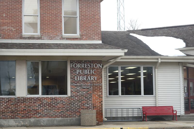The Forreston library is located at 204 1st Ave.