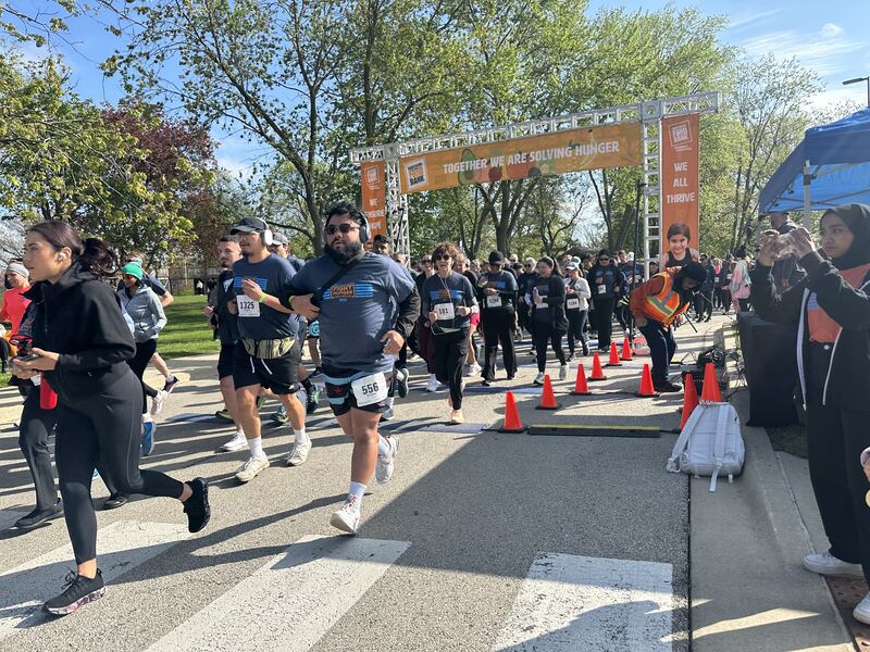 Geneva's Northern Illinois Food Bank drew more than 1,600 people to its annual run/walk fundraising event May 2, 2025 at Cantigny Park in Wheaton.