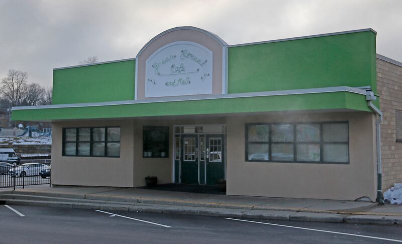 The Green Street Cafe on Jan. 29, 2024, The McHenry City Council is look at a tax incremental financing district to develop the rough pie-wedge shaped area between Green Street, Elm Street and Boone Creek in McHenry with the with Geneva-based Shodeen Group LLC.