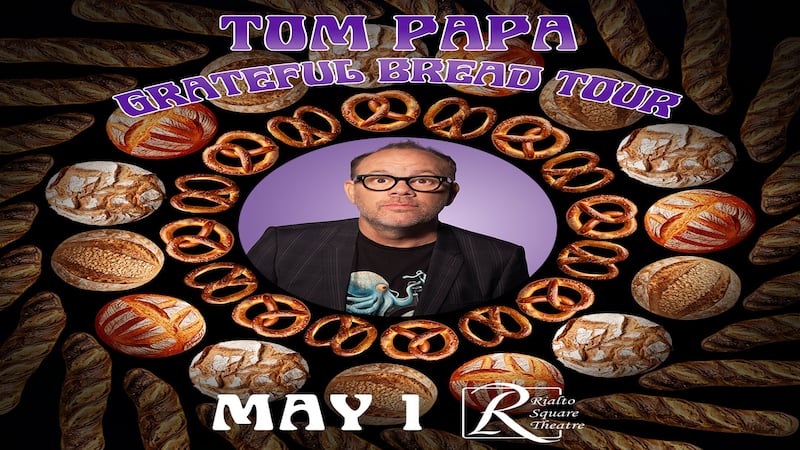 Comedian Tom Papa will bring 2026 ‘Grateful Bread’ tour to Joliet’s Rialto Square Theatre this spring